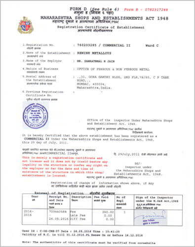 Gumasta License Registration